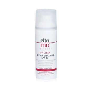 EltaMD UV Clear Facial Sunscreen SPF 46 - For Skin Types Prone To Acne, Rosacea & Hyperpigmentation(Random Packaging)