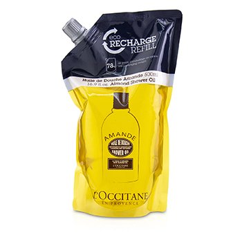 LOccitane Almond Cleansing & Softening Shower Oil (Eco-Refill) (Random Packaging)