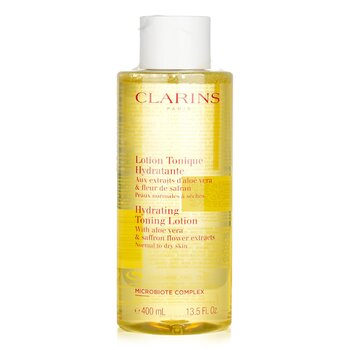 Clarins Hydrating Toning Lotion with Aloe Vera & Saffron Flower Extracts - Normal to Dry Skin(Random Packaging)