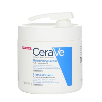 CeraVe Moisturising Cream For Dry to Very Dry Skin (With Pump)(Random Packaging)