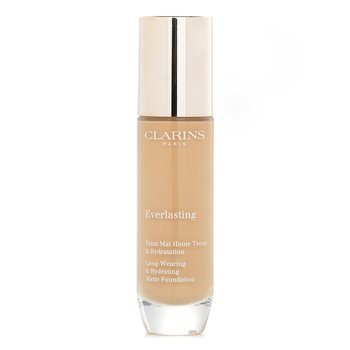 Clarins Everlasting Long Wearing & Hydrating Matte Foundation - # 110N Honey(Box Slightly Damaged)